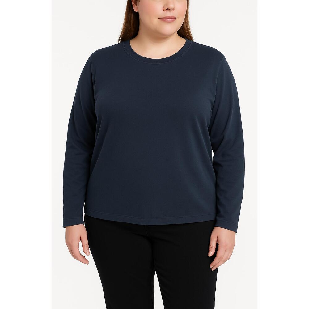 Liz Claiborne Dark Blue Long Sleeve Comfortable Casual Wear Pullover Sweater XL